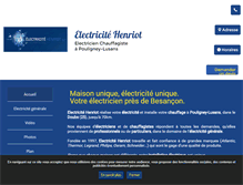 Tablet Screenshot of electricite-henriot.fr